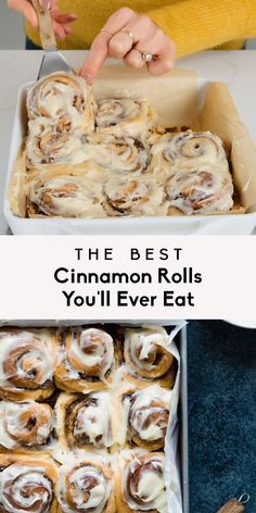 the best cinnamon rolls you'll ever eat are made with only three ingredients, and they taste like desserts