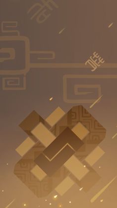 an abstract background with gold and brown squares