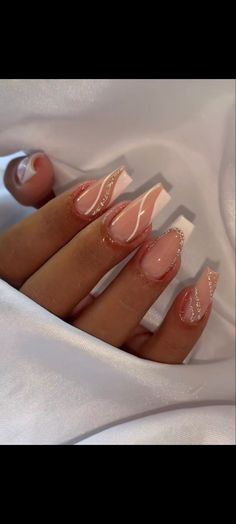 Graduation Nails, May Nails, Formal Nails, White Acrylic Nails, French Tip Acrylic Nails, Basic Nails, Her Nails, French Acrylic Nails, Coffin Shape Nails