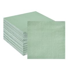 green napkins stacked on top of each other