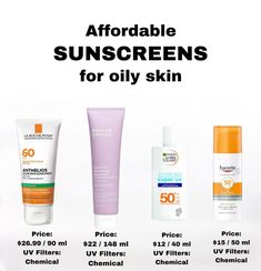 Affordable sunscreen for oily skin  I already have asian recommendations for oily skin but wanted to give more options for those who can’t find the other ones available.  @larocheposay Anthelios Clear Skin Sunscreen Dry Touch SPF60  @paulaschoice Extra Care None-Greasy Sunscreen  @garnieruk Anti Dark Spots Sunscreen  @eucerin_international Oil Control Dry Touch Sunscreen Affordable Sunscreen For Oily Skin, Matte Sunscreen Oily Skin, Affordable Sunscreen, Sunscreen For Oily Skin, Body Care Routine, Skincare Tips, Girl Life Hacks, Oil Control, Gel Cream