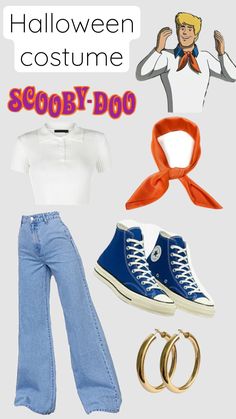 an image of halloween costume with shoes and accessories