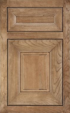 an unfinished cabinet door with wood grained finish