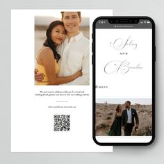 an image of a couple on their wedding day with the text save the date written in cursive font