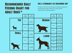 a dog chart with instructions for how to use it