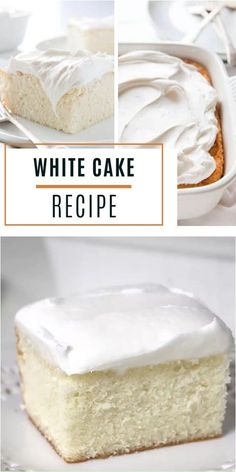 white cake with frosting on top and in the middle