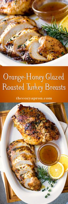 Honey Turkey Breast, Honey Roasted Turkey, Glazed Turkey Breast, Turkey Breast Recipes, Orange Turkey, Honey Turkey, Orange Honey, Turkey Breast Recipe, Roast Turkey Breast