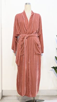 Silk Velvet Night Robe Rust orange silk velvet kimono, indigo blue kimono cardigan, hand-dyed indigo blue long duster, natural indigo silk velvet over-sized jacket Beautiful silk velvet kimono/robe/duster hand cut and sewn to order . Material: The natural silk velvet, the length: 134 cm We do wholesale and retail Removable waist tie This robe is below knee long, with the belt We can make custom length and size for you. Please add the color you want in the personalization box. Please see size cha Retro Pjs, Velvet Loungewear, Velvet Kimono, Blue Kimono, Long Duster, Pink Skin, Rust Orange, Womens Robes, Kimono Cardigan