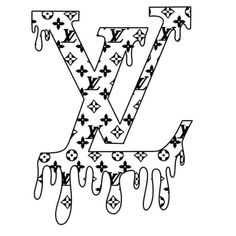 the letter y is dripping with drops of paint, vintage line drawing or engraving illustration