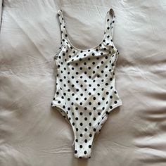 Vintage Christian Dior Polka Dot Swimsuit In Great Condition Size 0 - Fits Xs/S Polka Dot Swimsuit, Vintage Christian Dior, Womens Swim, Christian Dior, Polka Dot, Polka Dots, Dior, Black White, One Piece