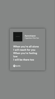 Spotify playlist , songs suggestions, trend music, old school music, modern music , viral , media , Spotify suggestions, spotify , songs , melody , mood , 2022, old songs , new songs , new music suggestions Cigsaftersex Wallpaper Lyrics, Spotify Lyrics Wallpaper, Song Lyric Wallpaper, Spotify Quotes, Songs That Describe Me, Spotify Songs, Favorite Lyrics