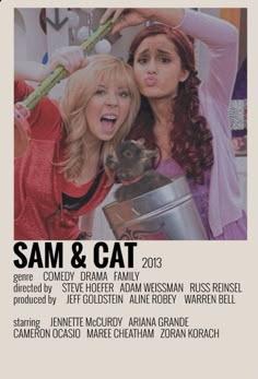 the poster for sam & cat's upcoming show is shown here in this image