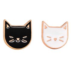 PRICES MAY VARY. Material:Alloy Enamel Painted Coating.Size:Please view pictureⅡ Cute Design and High Quality.Easily wear on and off. Including 2 mini cats pins. A great set for birthday,wedding,graduation parties and so on.Lots of ways like putting on shirts,backpacks,clothing bags,hats,jackets,jeans and so on. Shining Mini Enamel Pins make you Unique every day. Make you two cute in the party. If you have any question, please feel free to contact us by e-mail. We will reply you immediately. Cute Cat Face, Cat Enamel Pin, Animal Brooch, White Cats, Cat Brooch, Cat Jewelry, Buy A Cat, Cat Face, Cat Pin