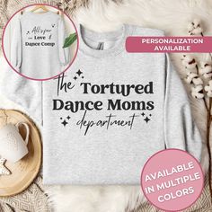 the tortued dance moms department t - shirt is on display with other items