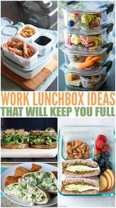 lunch box ideas that will keep you full