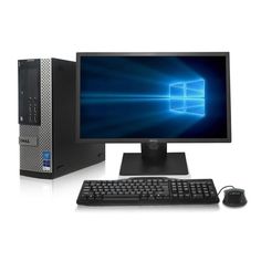 Dell Optiplex 9020 Desktop Computer - Intel Core i5 3.5GHz, 16GB DDR3, New 1TB SSD, Windows 10 Pro 64-Bit, WiFi + New 24-inch LCD Monitor (Renewed) Computer Photo, Sleek Storage, Boost Creativity, Computer Setup, Computer Repair, Personal Computer, Lcd Monitor, Desktop Computer