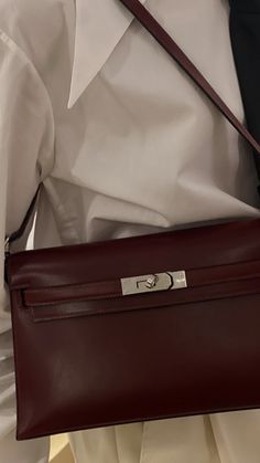 Burgundy Bag, 가을 패션, Hermes Bags, Red Aesthetic, Cute Bags, Hermes Bag, Cherry Red