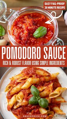 Pomodoro Sauce Recipe Pomadora Sauce, Spaghetti Pomodoro Recipe, Bf Tips, Cafe Items, Italian Sauce Recipes, Italian Sauces, Tomatoe Sauce