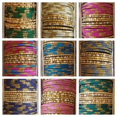 108 Bangles Multi Color Bangles 9 Pieces Each Color Of 9 Color Bangles For Girls And Women Free Shipping Costume Wedding, Star Bangle, Glass Bangles, How To Look Rich, Glitter Glass, Indian Bollywood, Metallic Blue, Bangle Set, Wedding Styles