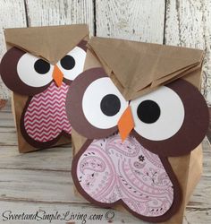 two owl treat bags with the title overlay