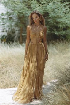 Women's Jumpsuits & Playsuits | Chic Le Frique Greek Goddess Dress, Goddess Gown, Denim Playsuit, Goddess Dress, Silk Chiffon Dress, Silk Chiffon, Festival Outfits, Chiffon Dress, Playsuit Jumpsuit