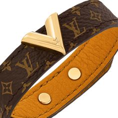 LOUIS VUITTON® - Essential V Bracelet - Brown V Bracelet, Fancy Diamond Ring, Louis Vuitton Bracelet, Louis Vuitton Official Website, Monogram Bracelet, Perfect Model, Lv Handbags, Louis Vuitton Official, Bracelet Collection