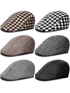 PRICES MAY VARY. What You Will Receive: the package comes with 6 pieces of men's newsboy caps in multiple colors, enough quantity to meet your needs of daily use and replacement, you can also share them with your friends and family members Comfortable to Wear: the Irish hats for men are mainly made of quality polyester with fine lining, soft and skin friendly, breathable and moisture absorbing, comfortable to touch, bringing you nice wearing experience One Size Fits Most: the newsboy cap for men Cheap Casual Winter Newsboy Cap, Cheap Winter Newsboy Cap, Cheap Men's Newsboy Cap, Cheap Adjustable Newsboy Cap, Irish Hats, Cheap Men's Newsboy Flat Cap, Irish Hat, Flat Cap Men, Cap For Men