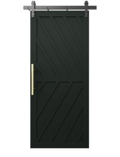 an image of a black and gold door with metal bars on the bottom, and side panels