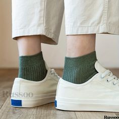 Russoo - Mens Classic Crew Socks: Set of 8 Pairs in Timeless Vintage Colors, Perfect for Spring and Summer Wardrobe Casual Breathable Solid Color Socks, Casual Green Cotton Socks, Casual Solid Ankle-high Socks, Mens Crew Socks, Color Care, Colorful Socks, Vintage Colors, Summer Wardrobe, Crew Socks