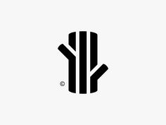 a black and white logo with the letter k