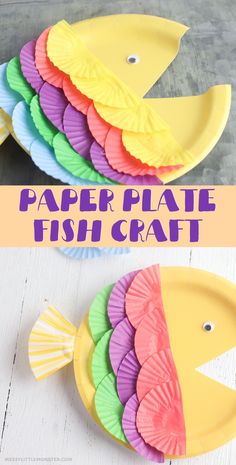 paper plate fish craft for kids to make