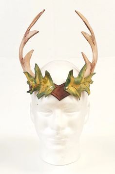 This Costume Hats & Headpieces item by wyrdarmouries has 2084 favorites from Etsy shoppers. Ships from Eden, NC. Listed on Jul 13, 2024 Antler Crown Diy, Fairy Antlers, Leather Circlet, Forest Crown, Antler Crown, Crown Headdress, Leather Crown, Antler Design, Leaf Crown