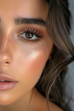 Wedding Guest Make Up 2024, Makeup Wedding Guest Brown Eyes, Smoky Natural Eye Makeup, Smoky Brown Eye Makeup Natural, Light Brown Smokey Eye Makeup, Eye Makeup For Tan Skin, Wedding Makeup Ideas For Brown Eyes, Daytime Makeup For Brown Eyes, Summer Wedding Makeup For Brown Eyes