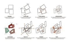 an image of different shapes and lines in the shape of squares, rectangles, and