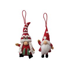 Handmade Wool Felt Gnome Ornaments Style 1 12044693-Style 1 Felt Gnome, Needle Felted Ornaments, Wool Felt Fabric, Long Beard, Gnome Ornaments, Holiday Store, Felt Fabric, Felt Ornaments, Tree Wall