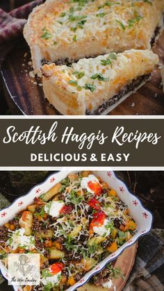 scottish haggies recipe with text overlay that reads, scottish haggies recipes delicious and easy