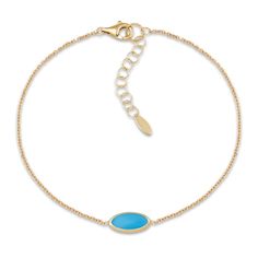 A stylish oval disk is embellished with elegant blue enamel in this glamorous women's bracelet. 14K Yellow Gold The 8-inch rolo chain secures with a lobster clasp. From the Italia D'Oro Collection Exclusively available from Jared® the Galleria of Jewelry. Elegant Gold Bracelet With Adjustable Oval Chain, Elegant Gold Oval Bracelet With Adjustable Chain, Elegant Gold Bracelet With Oval Cabochon, Elegant Gold Oval Cabochon Bracelet, Disc Bracelet, Jared The Galleria Of Jewelry, Bracelet Blue, Rolo Chain, Blue Bracelet