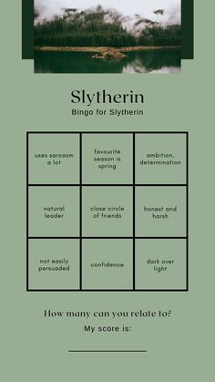 Slytherin Morning Routine, Slytherin This Or That, Slytherin Bingo, Slytherin Vibes, Slytherin Things, Hp Fanart, Slytherin Snake, Green Academia, Head Cannons