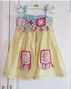 Granny Square, Boho Shorts, Crochet Baby, Girls Dresses, Summer Dresses, Womens Shorts, Knitting