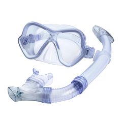 an adult size mask and snorkele set