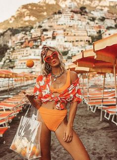 Gardening Aesthetic Girl, Trendy Swimwear, Beach Look, 인물 사진, Positano, Aruba, Belize