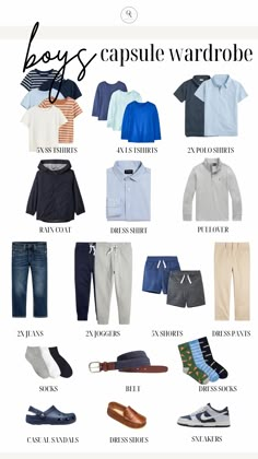 Boys Capsule Wardrobe for Sprng | Spring Clothes for Boys | Capsule Wardrobe for Kids | Key Staples to Wear this Spring — Organize Nashville Boys Summer Capsule Wardrobe, Boys Spring Picture Outfits, Boys Capsule Wardrobe, Shopping Orlando, Boys Spring Outfits, Kids Capsule Wardrobe, Spring Picture Outfits, Boys School Outfits, Capsule Wardrobe Casual