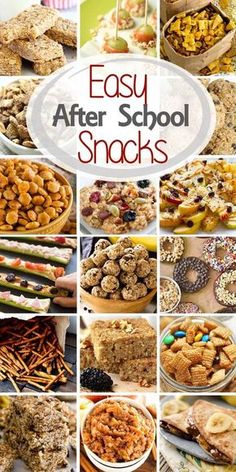 easy after school snacks that are delicious and nutritious for the kids to eat