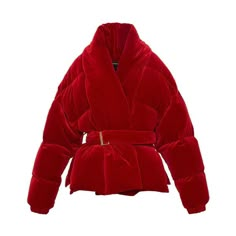 Luxury Red Evening Outerwear, Luxury Red Outerwear For Evening, Fashion Women Clothes, Winter Fashion Women, Short Bread, Red Puffer Jacket, Wine Red Color, Waist Belts, Smart Outfit