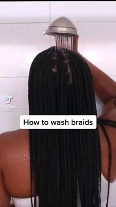 How To Make Your Box Braids Look New, Types Of Box Braids Protective Styles, How To Wash Your Hair In Braids, Styling My Box Braids Black Women, Classic Braids For Black Women, Box Braids On 3b Hair, Box Braids Care Tips, How To Wash Braids Protective Styles, How To Wash Hair With Braids