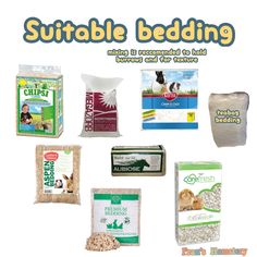 various types of bedding are shown in this advertisement