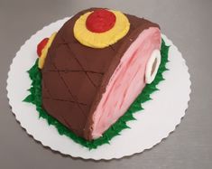 a cake that is shaped like a piece of food