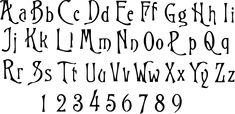 the upper and lower letters of an old fashioned font