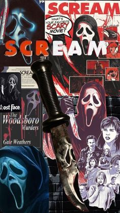 the scream scream movie poster has been altered