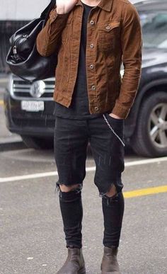 Cool Jackets For Men, Mens Fall Outfits, Trendy Winter Fashion, Aesthetic Outfits Men, Vans Converse, Mens Casual Outfits Summer, Men Fashion Casual Shirts, Mens Casual Dress Outfits